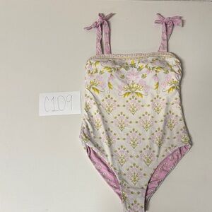 Reversible Floral Kids Swimwear in Pink, Green & White
